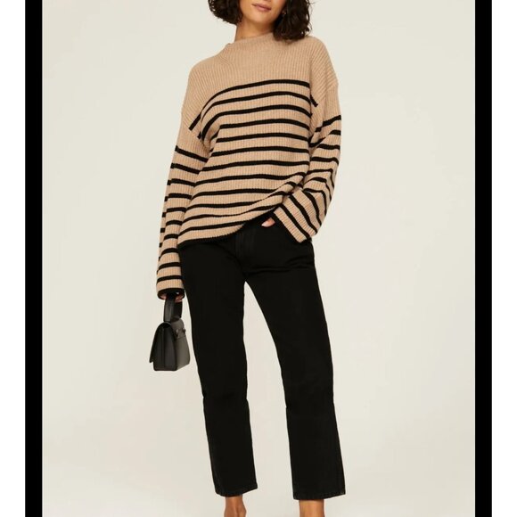 Rails Claudia Striped Mock Neck Sweater – Size S P4 - Picture 1 of 8